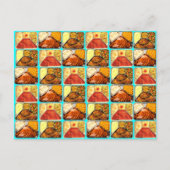 Retro Novelty TV Dinners Trays Briefkaart (Voorkant)