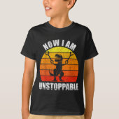 Retro Now I Am Unstoppable Shirt Funny T-rex Vinta (Voorkant)