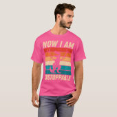 Retro nu ben ik onstopbaar Shirt grappige T-Rex ca (Voorkant volledig)