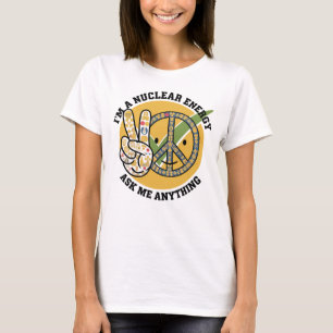 Retro Nucleaire Energie ontwerp vector art gift T-shirt