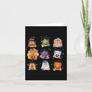 Retro Nug-Bucket krijgt grappig Halloween Spooky S Kaart