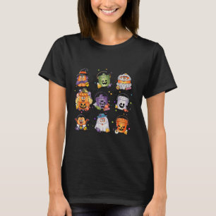 Retro Nug-Bucket krijgt grappig Halloween Spooky S T-shirt