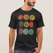 Retro Nummer Badge Collectie T-shirt (Voorkant)