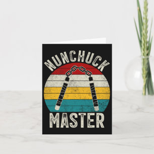 Retro Nunchuck Master Karate Taekwondo Weapon Nunc Kaart