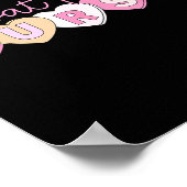 Retro Nurse Float Ol Valentines Heart Icu Med Surg Poster (Hoek)