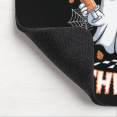 Retro Nurse Ghost Halloween Vaccine Zeg Boe tegen  Muismat (Hoek)