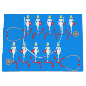 Retro Nurse Gift Bag Large Cadeautasje (Voorkant)