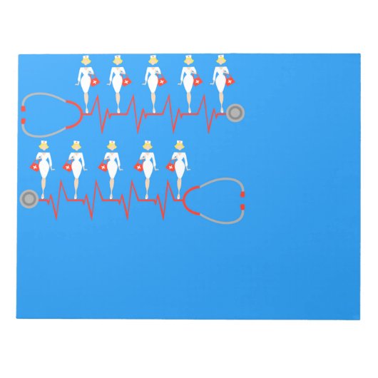 Retro Nurse laptop Notitieblok (Voorkant)