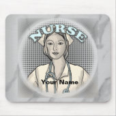 Retro nurse  muismat (Voorkant)