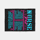 Retro Nurse Nurse Week Men Women Nurse  Fleece Deken (Voorkant (Horizontaal))