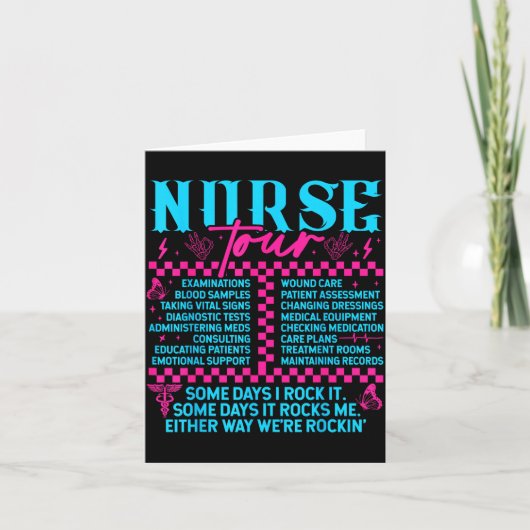 Retro Nurse Nurse Week Men Women Nurse  Kaart (Voorkant)