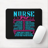 Retro Nurse Nurse Week Men Women Nurse Muismat (Met muis)