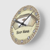 Retro Nurse Pet Ronde Klok (Hoek)