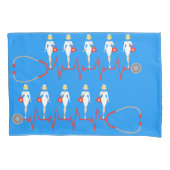 Retro Nurse Pillowcase Kussensloop (Voorkant)