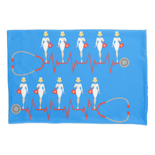Retro Nurse Pillowcase Kussensloop