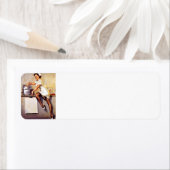  Retro Nurse Pin Up Girl Etiket (Insitu)