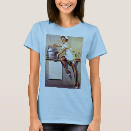  Retro Nurse Pin Up Girl T-shirt