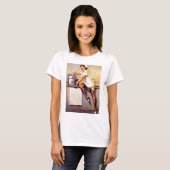  Retro Nurse Pin Up Girl T-shirt (Voorkant volledig)