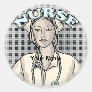 Retro Nurse sticker