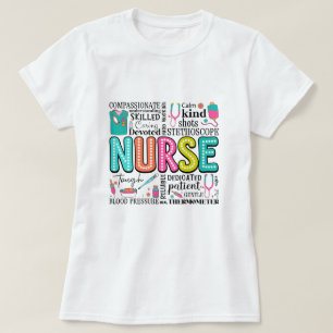 Retro Nurse  Vibes voor Healthcare Heroes T-shirt