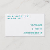 retro NURSE Visitekaartje (Achterkant)