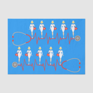 Retro Nurse weefsels Tissuepapier