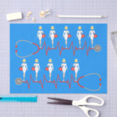 Retro Nurse weefsels Tissuepapier (Craft)