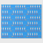 Retro Nurse wrapping Paper Cadeaupapier (Vlak)