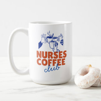 Retro Nurses Coffee Club T-shirt Koffiemok