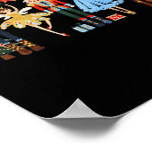 Retro Nutcracker Ballet Christmas Tree Shirts For  Poster (Hoek)