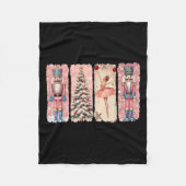 Retro Nutcracker Ballet Nk Christmas Xmas Vibes Wo Fleece Deken (Voorkant)
