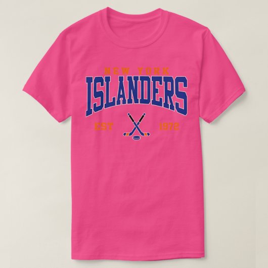 Retro NY Islanders Hockey T-shirt (Design voorkant)