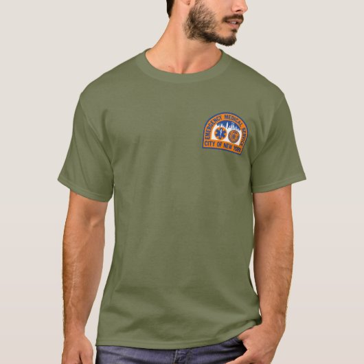 Retro NYC EMS Coney Island T shirt (Voorkant)