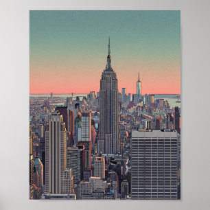 Retro NYC-syllynposter Poster