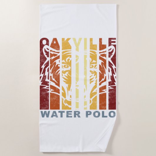 Retro Oakville Water Polo Beach Towel Strandlaken (Voorkant)
