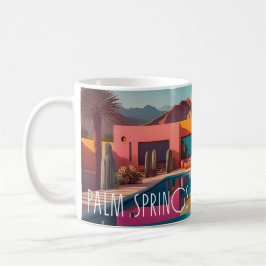 Retro Oasis – Palm Springs Coffee Mug Koffiemok