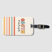 Retro OBGYN Verpleegster Bagagelabel (Voorkant (horizontaal))
