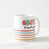 Retro OBGYN Verpleegster Koffiemok (Voorkant rechts)