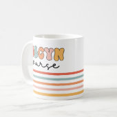 Retro OBGYN Verpleegster Koffiemok (Voorkant links)