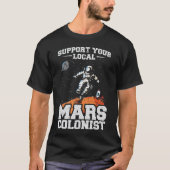 Retro  Occupy Mars 2020 Planet Martian Mars T-shirt (Voorkant)