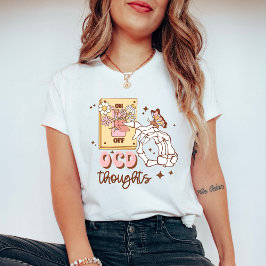 Retro “OCD uitschakelen” bewustzijn van geestelijk T-shirt