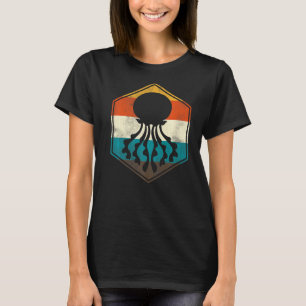 Retro Ocean Animal kwallen T-shirt