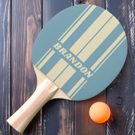 Retro Ocean Board Strepen met Naam Tafeltennisbatje
