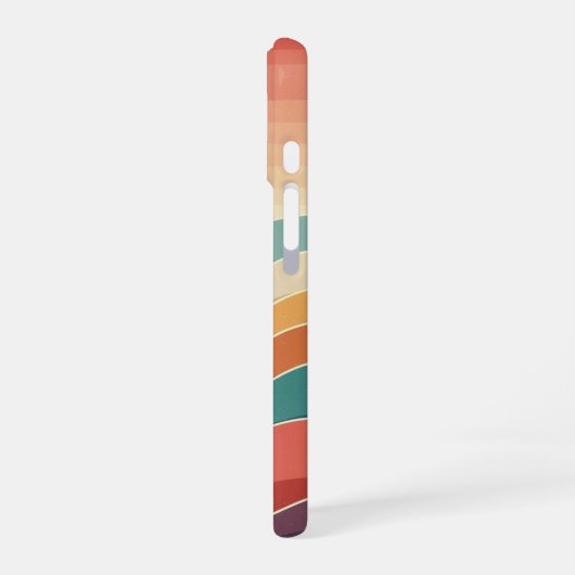 Retro Ocean Layers iPhone 16 Hoesje (Linkerkant)