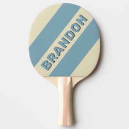 Retro Ocean Three Bold Strepen met Naam Tafeltennisbatje