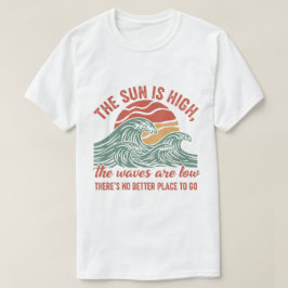 Retro Ocean Waves Sunset Grafisch T-shirt