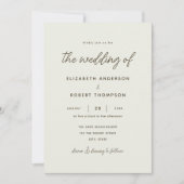 Retro Ocean Zomer Eenvoudige Minimalistische Stran Kaart (Voorkant)