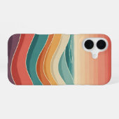 Retro OceaNiveaus iPhone 16 Hoesje (Achterkant horizontaal)