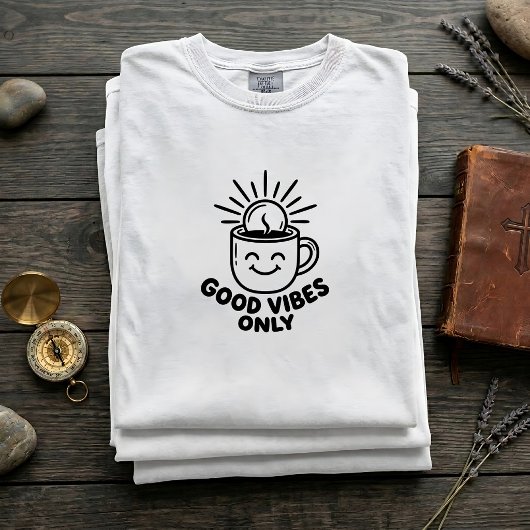 Retro Ochtendroutine Citatetee Grafisch T-Shirt On