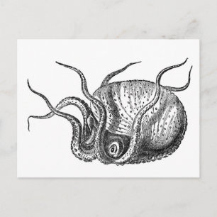 Retro Octopus Briefkaart